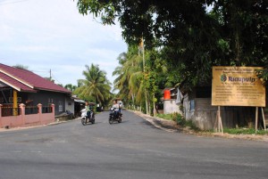 Rural growth: The arrival of APRIL Group in Kerinci has seen many improvements to the area, such as the paving of roads.