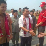 Guest-of-Honour General Moeldoko (centre) arriving at Pangkalan Kerinci