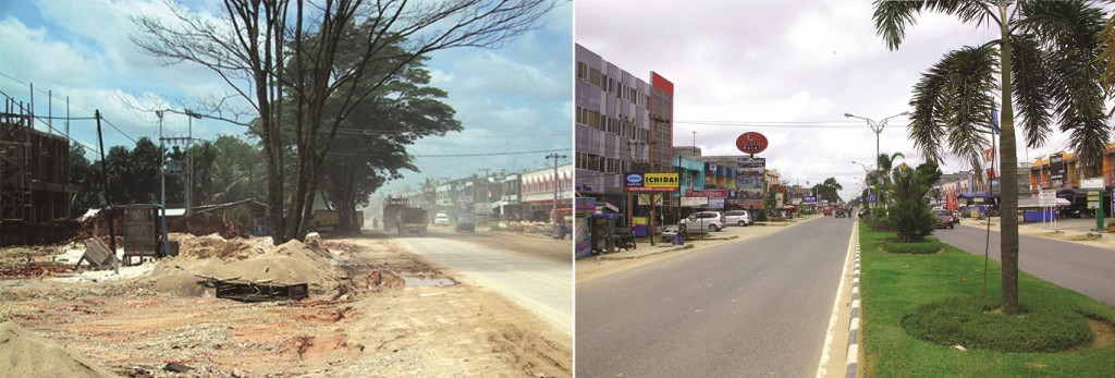 Kerinci in 1993 and 2013. RGE companies are community-minded and continue to to play their role in improving infrastructure and developing communities, infrastructure and the local economy.