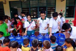 Encouraging the young to adopt good habits in general and dental hygiene.