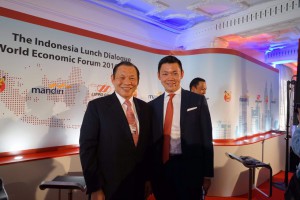 Sukanto Tanoto and Anderson Tanoto at the Indonesia Lunch Dialogue, which was co-sponsored by RGE