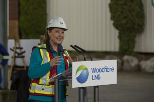 "Once this site is up and running, they will be shipping 2.1 million tonnes of LNG across the Pacific. They will be doing that every year for 25 years. And in doing so, they are going to displace coal. B.C. LNG will reduce global emissions by almost 2.5 million tonnes every single year, just from this site,” B.C. Premier Christy Clark