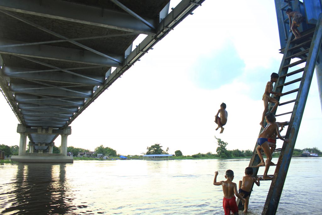 The Kampar River is the main source of water for PT RAPP in Kerinci, Indonesia