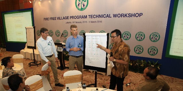 Technical workshops were held to help community stakeholders implement the Fire-Free Village Programme