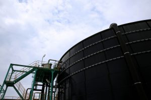 One of Asian Agri's biogas power plants in Buatan, Riau, Indonesia.