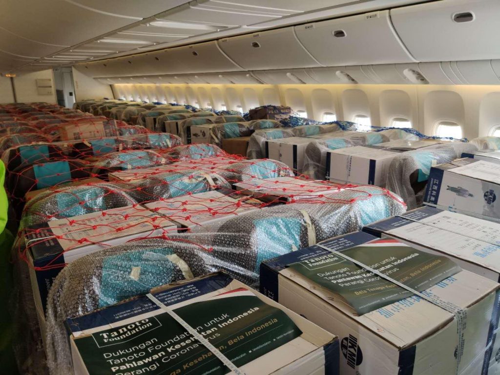 RGE Tanoto Foundation Chartered Flight for PPE Donations to Indonesia