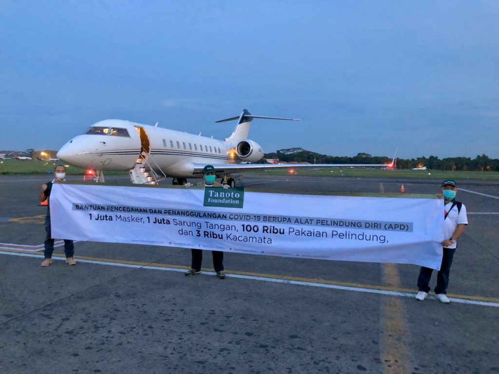 Tanoto Foundation Mask Donation to Indonesia to fight COVID19