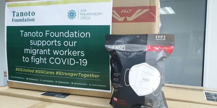 Tanoto Foundation Donates PPEs To Help Singapore’s Migrant Worker Community