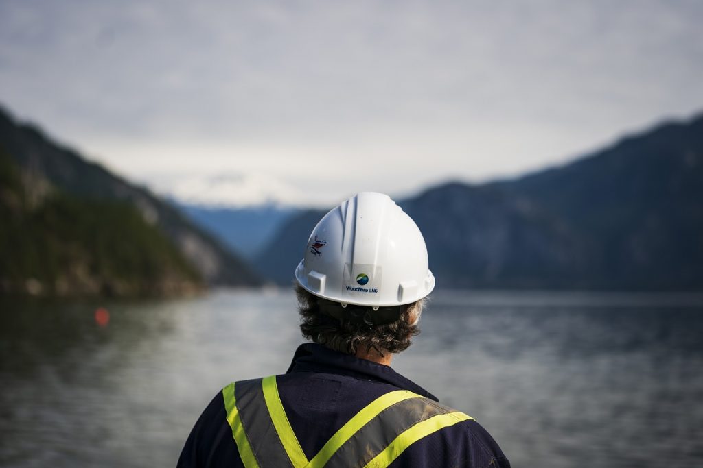 Overlooking the Woodfibre LNG site