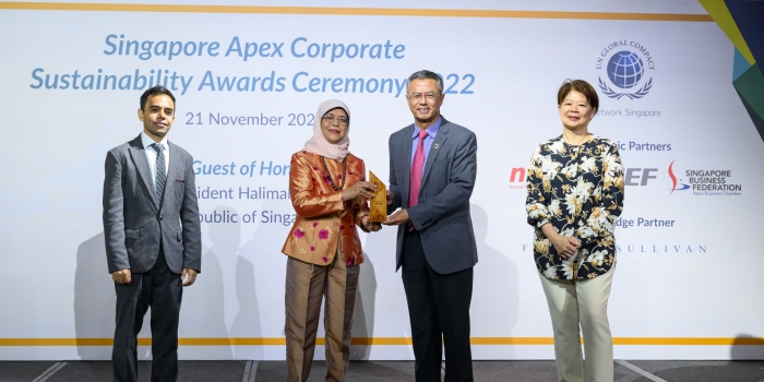 APRIL Recognised at Singapore Apex Corporate Sustainability Awards